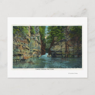 Cartão Postal Vista do Barco a Passar pelo Flume