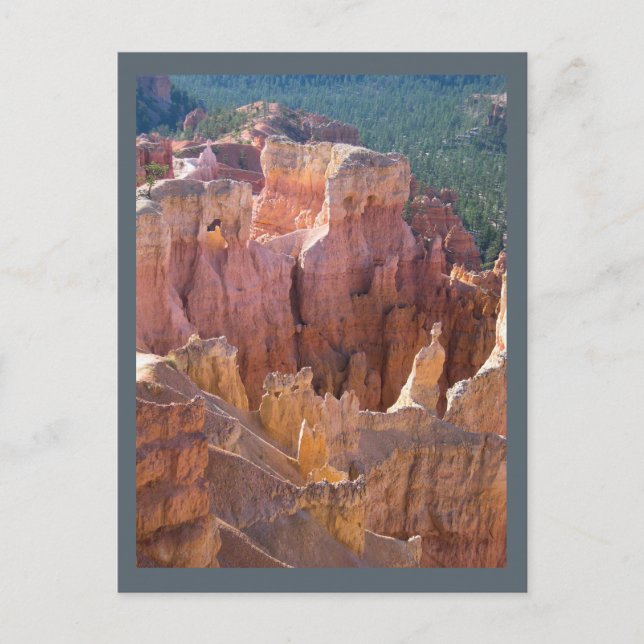 Cartão Postal Vista do Bryce Canyon com Pastel Hoodoos (Frente)
