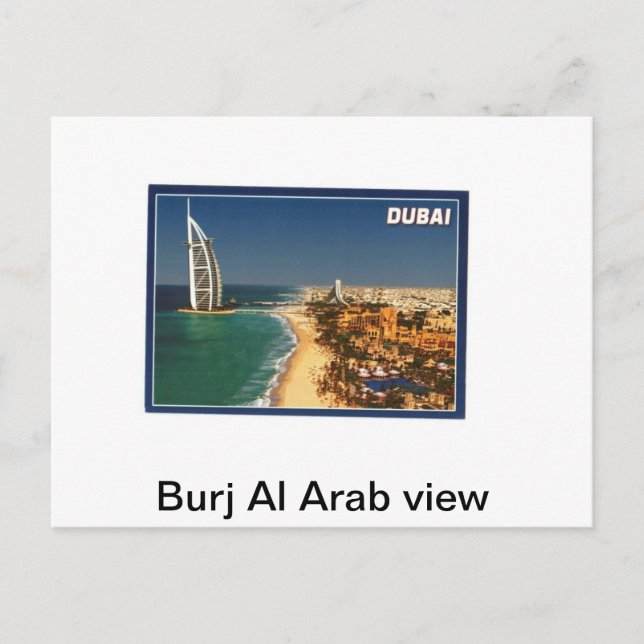 Cartão Postal vista do Burj Al Arab (Frente)