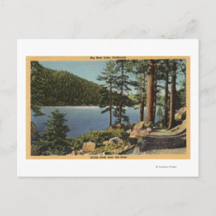 Cartão Postal Vista do caminho da ponte perto da barragem