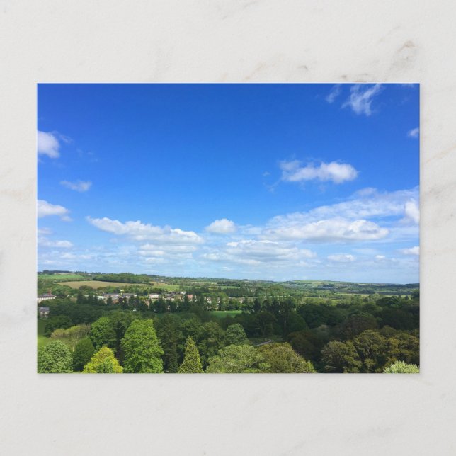 Cartão Postal Vista do Castelo de Blarney (Frente)