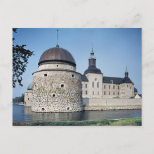 Cartão Postal Vista do Castelo de Vadstena, construída em 1545