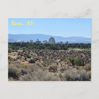 Cartão Postal Vista do Centro Reno, Nevada