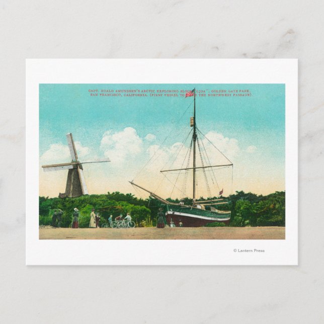 Cartão Postal Vista do Ciclo Ártico de Amundsen (Frente)