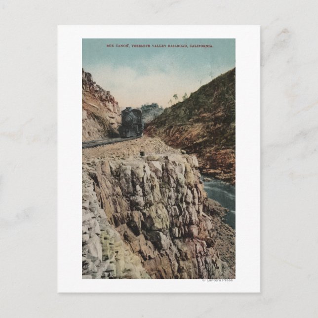 Cartão Postal Vista do comboio de caixas canônicas (Frente)