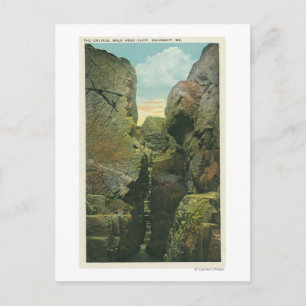 Cartão Postal Vista do Crevice do Cliff Cabeça Balda