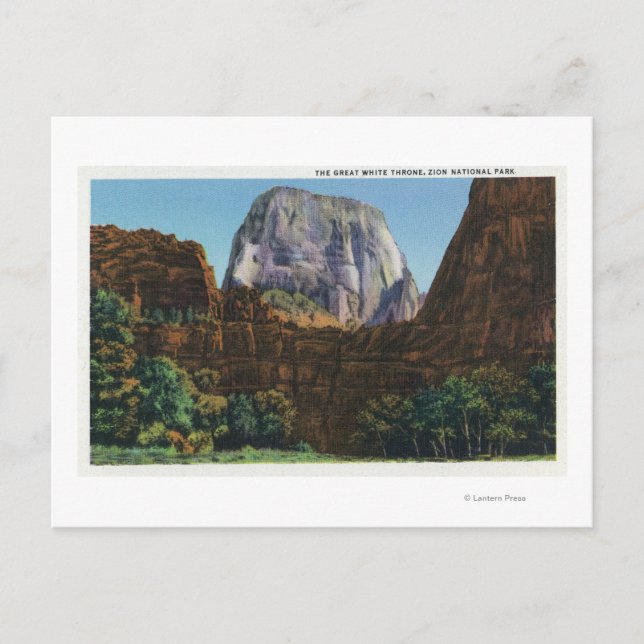 Cartão Postal Vista do Excelente White Throne (Frente)