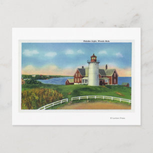 Cartão Postal Vista do Farol Nobska, Woods Hole