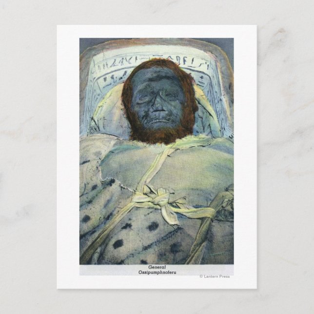 Cartão Postal Vista do General Ossibomphnoferu Mummy (Frente)