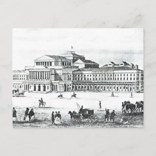 Cartão Postal Vista do Grande Teatro, Varsóvia