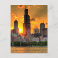 Vista do horizonte de Chicago de Adler
