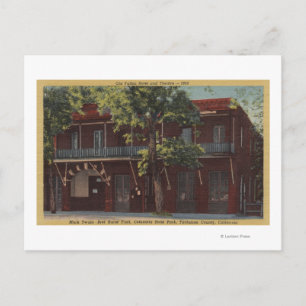 Cartão Postal Vista do Hotel e Teatro Fallon Antigo (1860)