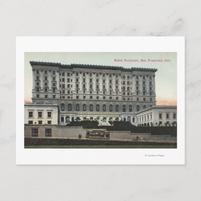 Cartão Postal Vista do Hotel Fairmont (Frente)