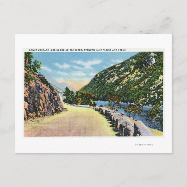 Cartão Postal Vista do Lago Baixa Cascata (Frente)