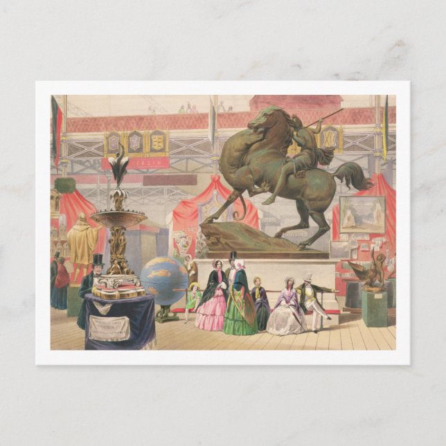 Cartão Postal Vista do Leste Nave do Palácio de Cristal com S (Frente)