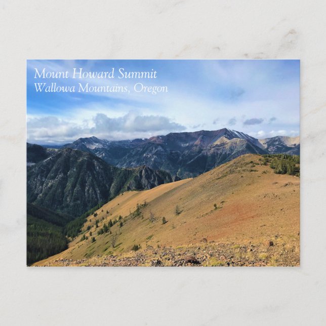Cartão Postal Vista do Monte Howard Summit, OU (Frente)