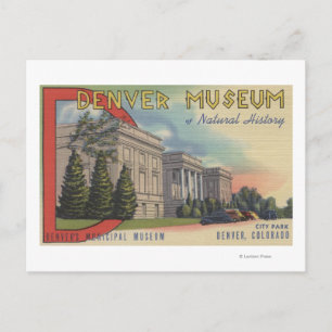 Cartão Postal Vista do Museu de História Natural de Denver