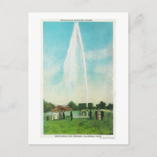 Cartão Postal Vista do Myrtledale Geyser nos Primaveras Quentes
