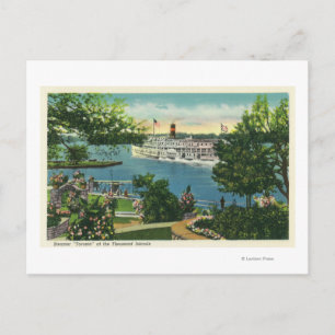 Cartão Postal Vista do Navio a vapor Toronto