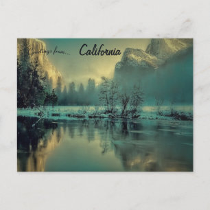 Cartão Postal Vista do Parque Nacional de Yosemite Califórnia