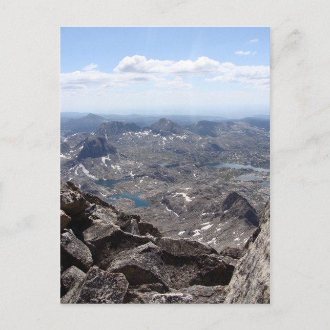 Cartão Postal Vista do Pico de Fremont (Frente)