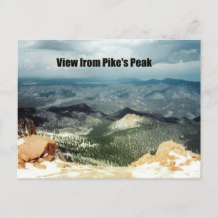 Cartão Postal Vista do Pike's Peak
