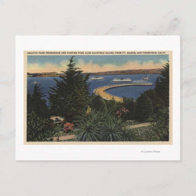 Cartão Postal Vista do Prédio e Cais do Parque Aquático (Frente)