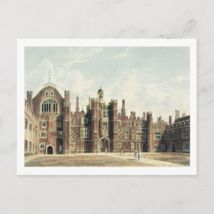 Cartão Postal Vista do Quadrangle em Hampton Court Palace para