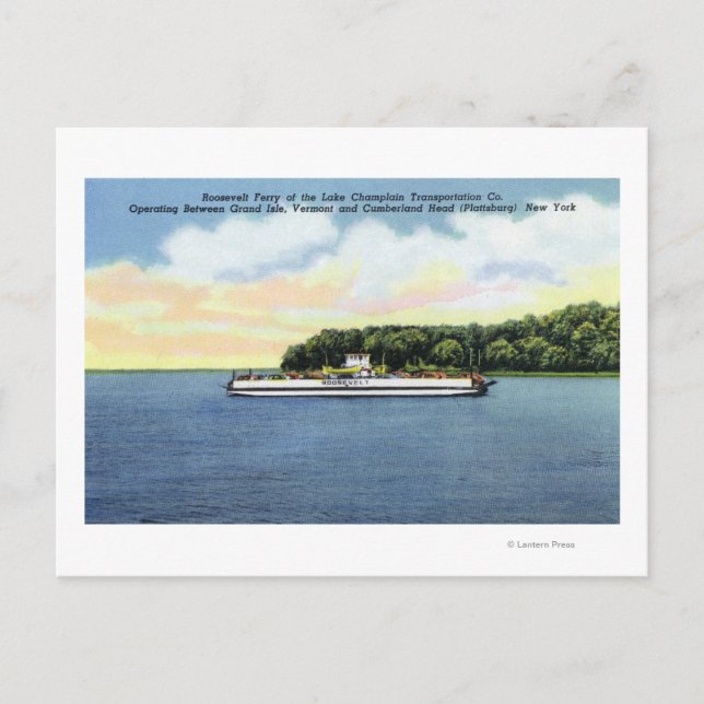 Cartão Postal Vista do Roosevelt Ferry (Frente)