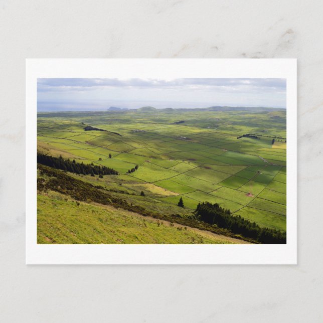 Cartão Postal Vista do Serro do Cume: Terceira, Açores (Frente)