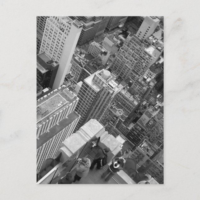 Cartão Postal Vista do topo do Rock NYC (Frente)