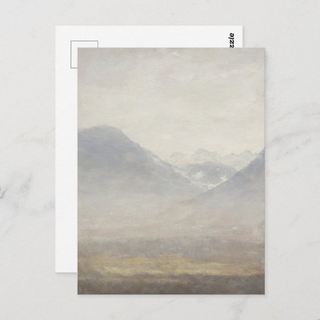 Cartão Postal Vista do Vale do Ulten - Pintura de Eternos (Frente/Verso)