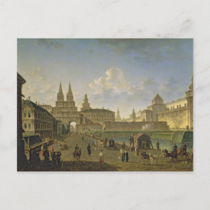 Cartão Postal Vista do Voskresensky e Nikolsky Gates