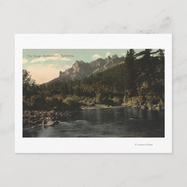 Cartão Postal Vista dos Cargueiros, Castle Rock (Frente)