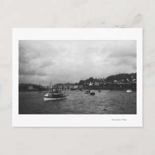 Cartão Postal Vista dos navios na região 15 anual
