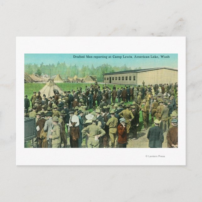 Cartão Postal Vista dos Soldados Reportados para Dever (Frente)