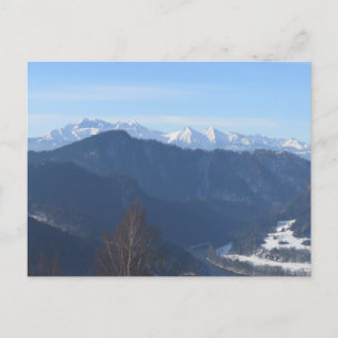 Cartão Postal Vista dos Tatras desde Beskids