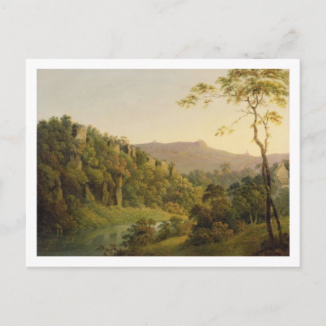 Cartão Postal Vista em Matlock Dale, Olhando para Black Rock E (Frente)