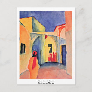 Cartão Postal Vista Em Uma Faixa, Por August Macke