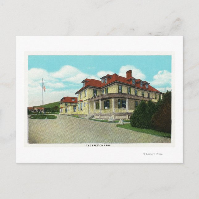 Cartão Postal Vista exterior das armas de Bretton (Frente)