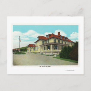 Cartão Postal Vista exterior das armas de Bretton