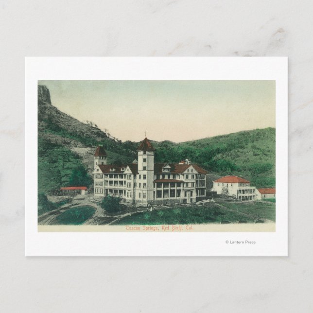 Cartão Postal Vista Exterior das Molas TuscanasRed Bluff, CA (Frente)