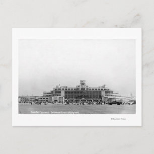 Cartão Postal Vista Exterior do Aeroporto de Seattle-Tacoma Int'