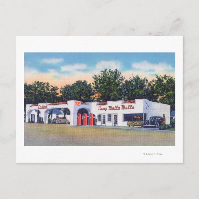 Cartão Postal Vista Exterior do Campo Walla Walla (Frente)