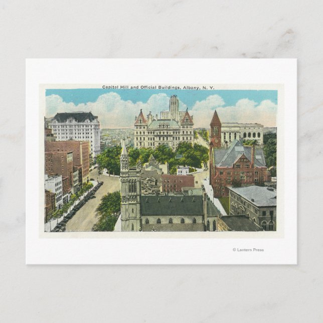 Cartão Postal Vista Exterior do Capitólio e Edifícios Oficiais (Frente)