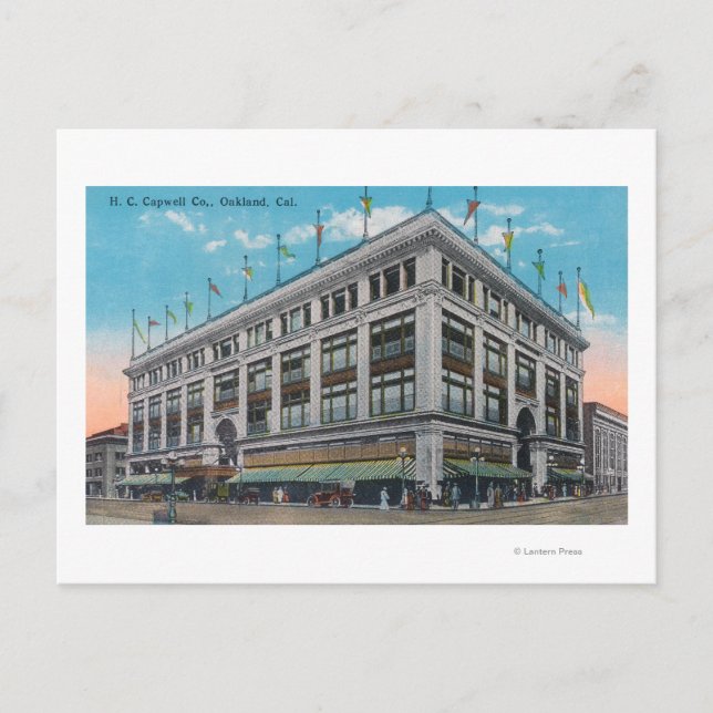 Cartão Postal Vista Exterior do Edifício da H. C. Capwell Co. (Frente)