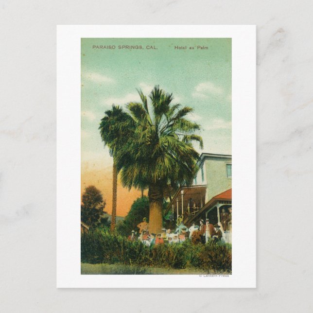 Cartão Postal Vista Exterior do Hotel au Palm (Frente)