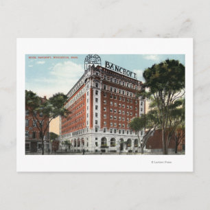 Cartão Postal Vista exterior do Hotel Bancroft