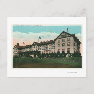 Cartão Postal Vista Exterior do Hotel Champlain