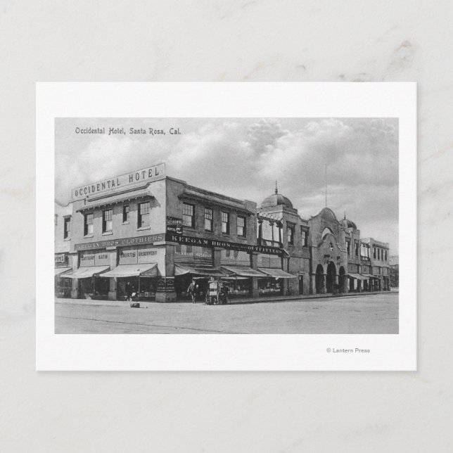 Cartão Postal Vista Exterior do Hotel Ocidental (Frente)